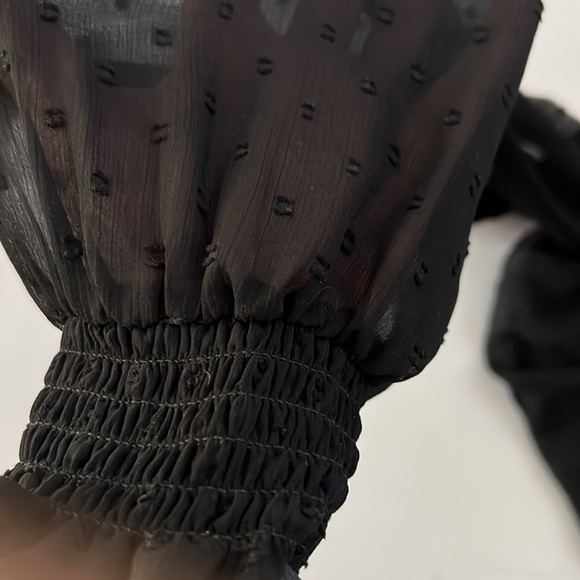 Anthropology Wishmaker Swiss Dot Open Blouse. - Picture 14 of 15